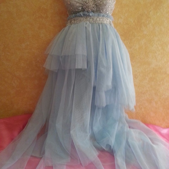 Something Blue Boho Babydoll Dress - Picture 2 of 8